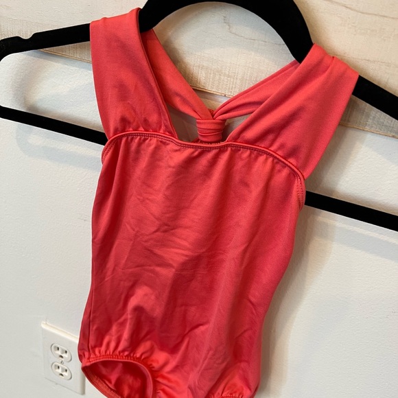 Motionwear kids ballet leotard, melon color, size 6x - Picture 3 of 7